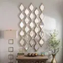 Teardrop mirror strips
