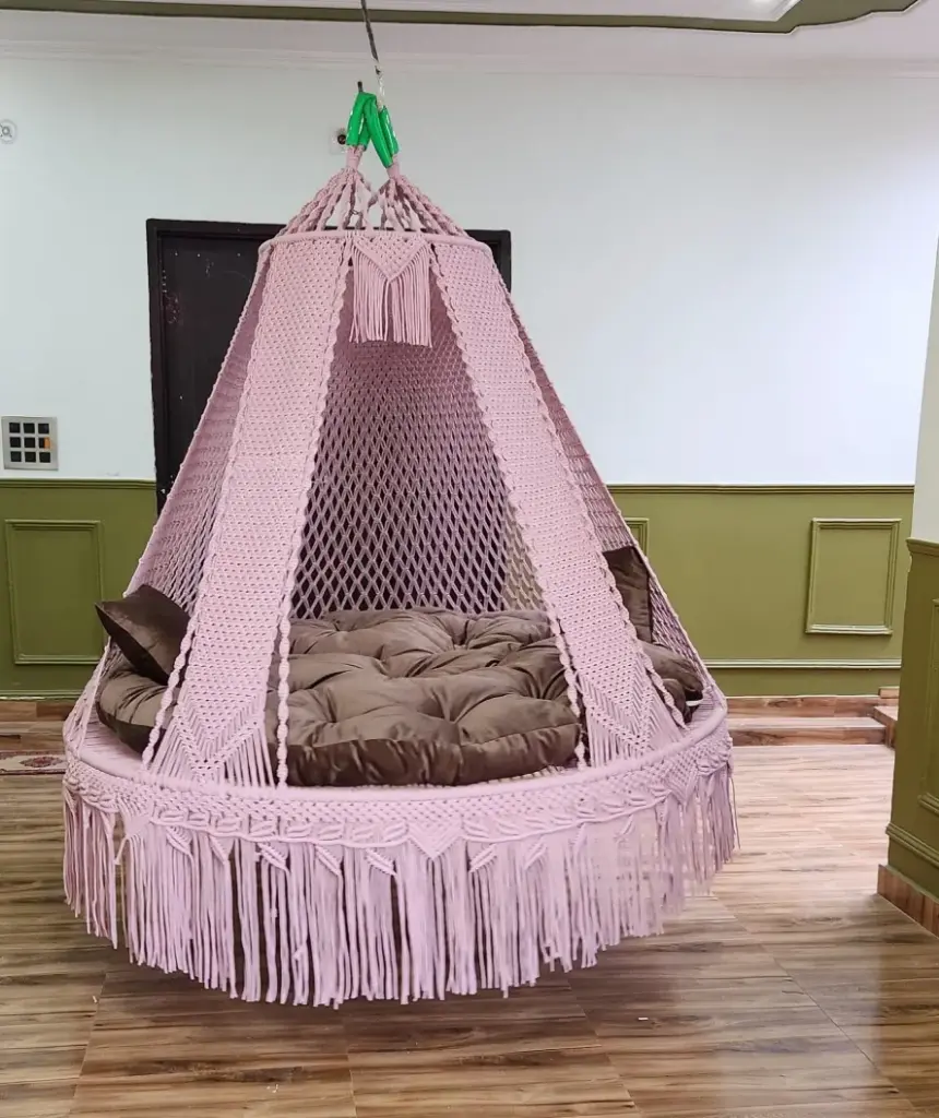 72 inch macrame bed swing